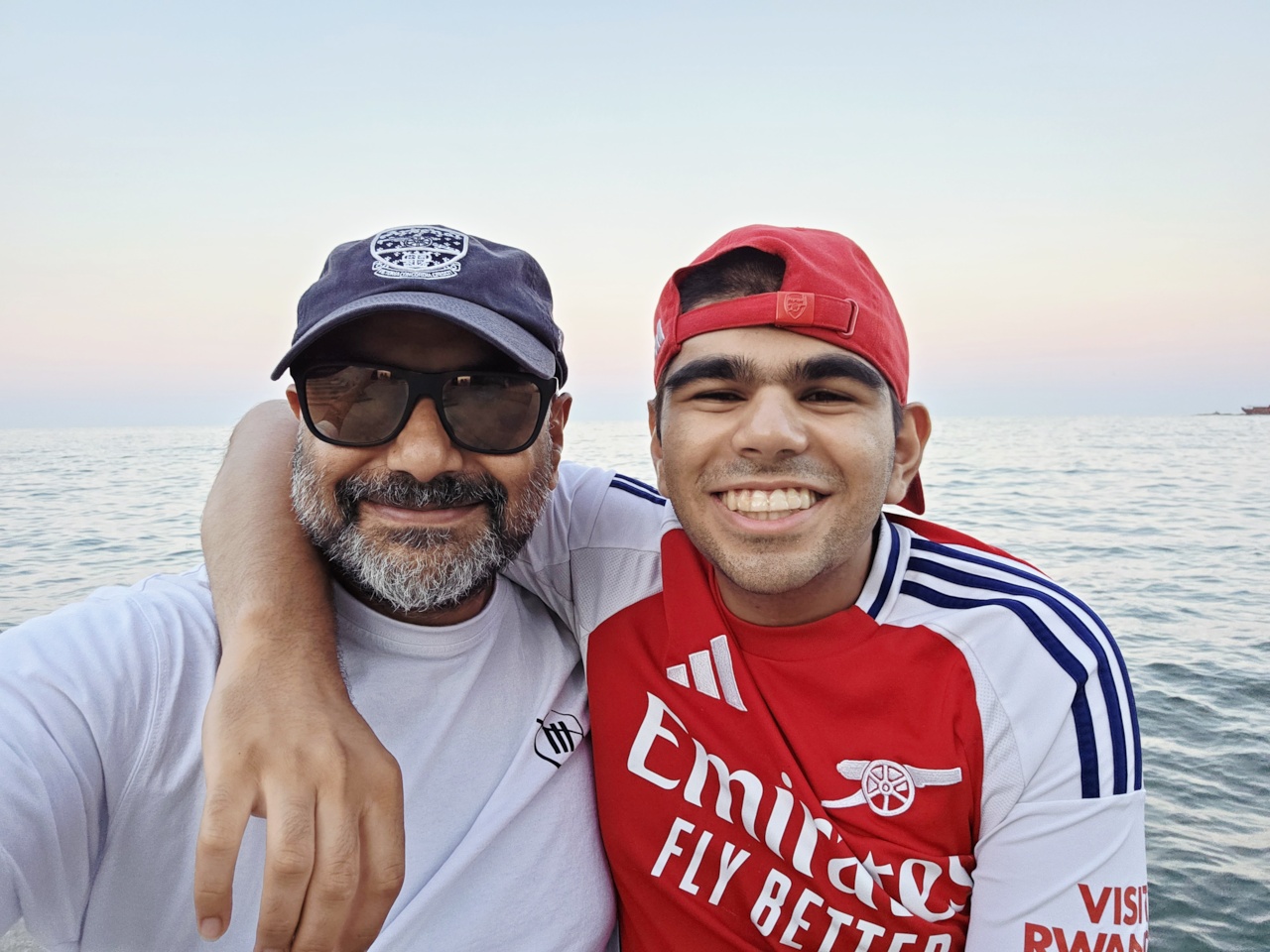Danyal and Asif on the London trip